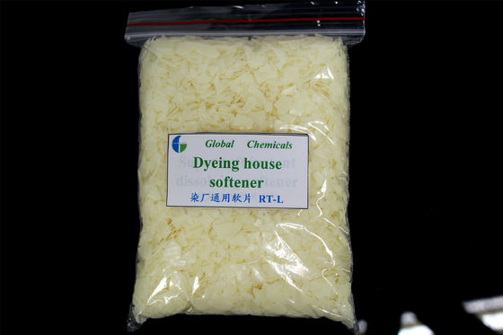 Fibras catiónicas de baixa viscosidade, flocos de amolecedor RT - L para casa de tintura