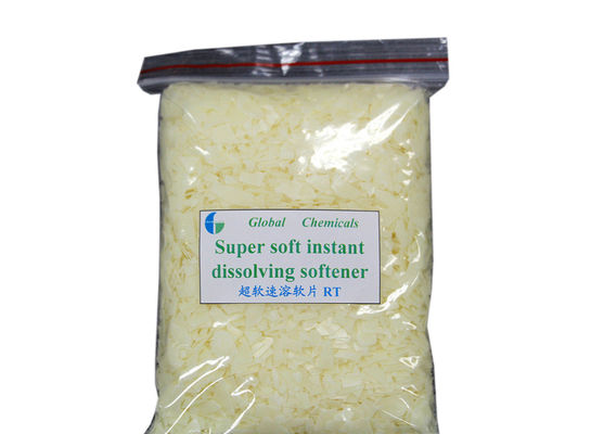 Super macio Dissolvente Instantâneo Amolecedor Flocos Cationic Solúvel em Água Fria