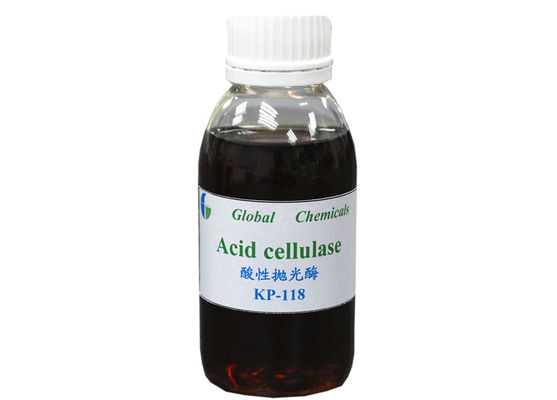 Biopolissagem Ácido Cellulase Enzima KP - 118 Alta Eficiência Para Lavagem de Tecido Denim