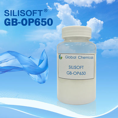 Agente auxiliar Smooth Brightener GB-OP650 Oxosilane macro dos produtos químicos para o couro, a sarja de Nimes e os fios