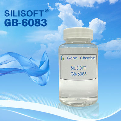 Matéria têxtil que termina baixo amarelar do emoliente GB-6083 do silicone da viscosidade baixo