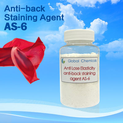 Anti perda da elasticidade e anti agente de mancha traseiro AS-6 para a tela do Spandex