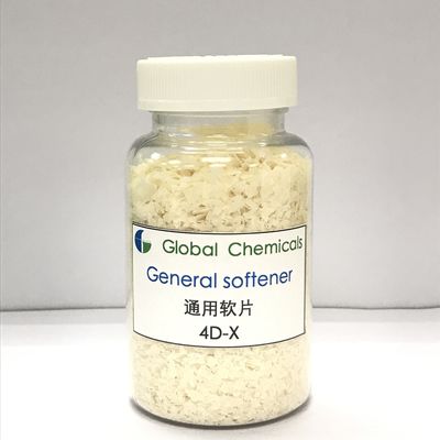 Solúvel em água quente Amolecedor catiônico fraco Flocos 4D - X Para roupa, amarelo pálido