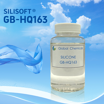 Silicona hidrofílica delicada e macia SILISOFT GB-HQ163 Muito baixa amarelamento, sem efeito sobre a brancura e sombra dos tecidos