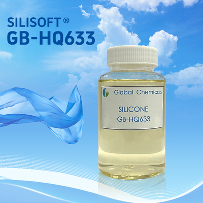 Bloco de baixo amarelamento de silicone macio SILISOFT GB-HQ633 usado para tecidos de fibras químicas, com efeito super macio