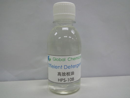 Agente Auxiliar Ambiental Textil Detergente Eficiente HPS-108 Líquido Transparente Amarelo