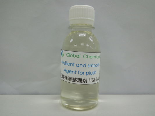 Copolímero de bloco de silicone líquido, cationico fraco, resistente e suave, agente para plush HQ-168