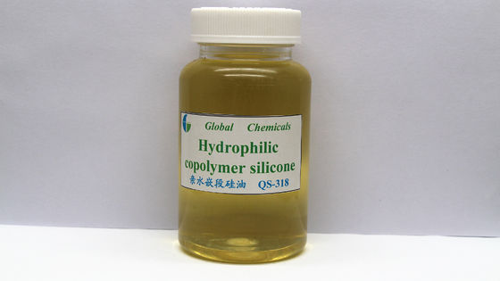 Óleo de copolímero de silicone orgânico transparente de bloco amarelo pálido QS-318