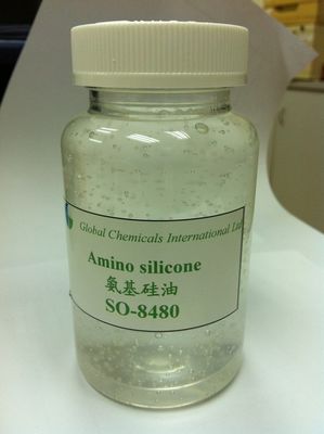 Óleo de silicone funcional de aminoácidos fracos catiônicos moles para tecidos misturados SO-8480