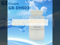 Emulsão de suavizante de silicone GB-DH603 Para algodão Rayon Modal tecido misturado tricô principalmente para alcançar excelente alça suave escorregadia