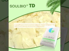 Flakes de suavizante de fibras químicas de baixo custo SOULBIO TD com pouca espuma e boa compatibilidade
