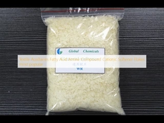 Auxílios têxteis Ácidos graxos Aminocomposto Amidante catiônico Flocos mais populares