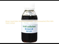 Enzimas de lavagem de tecido líquido castanho KP - 120 Efeito de lavagem de pedra com contraste vivo