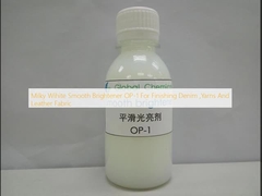 Limpação suave OP-1 para acabamento de denim, fios e tecidos de couro