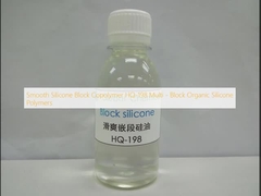 Copolímero de blocos de silicone liso HQ-198 Multiblocos de polímeros orgânicos de silicone