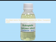 Copolímero de bloco de silicone catiônico muito fraco amarelo pálido / líquido transparente